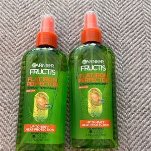 Garnier Fructis Flat Iron Perfector Straightening Mist with Argan Oil Bundle